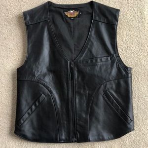 NWOT! Harley-Davidson University Leather Vest